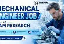 Lam Research Hiring Chemical Engineering Graduates | Mechanical Engineer Role Chemical Engineering Job at Lam Research | Mechanical Engineer