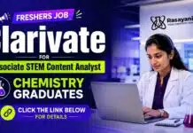 Chemistry Freshers Job at Clarivate | Content Analyst Jobs Chemistry Freshers Job at Clarivate Careers for Associate STEM Content Analyst Content Analyst Jobs for Chemistry graduates