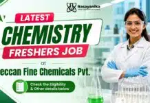 Freshers Walk-In Drive at Deccan Fine Chemicals | Trainee & Chemist role Chemistry Freshers Job at Deccan Fine Chemicals | Walk-in Interview