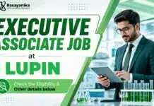 Lupin Hiring Chemistry Graduates | Executive Associate Role BSc Chemistry Job at Lupin | Executive Job