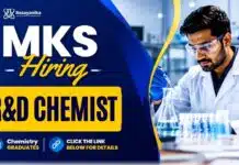 Chemist Jobs at MKS | Apply for R&D Chemist Role Chemist Jobs at MKS Careers for R&D Jobs in Manesar for M.Sc. Chemistry professionals in Surface Finishing research and development