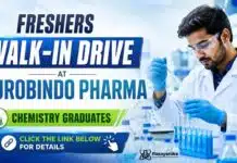 Chemistry Freshers Jobs at Aurobindo Pharma | Walk-In Drive Aurobindo Pharma Walk-In hiring for Production & Quality Control roles. Apply now for Chemistry Freshers Jobs in Hyderabad.