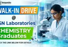 MSN Labs for Chemistry Jobs | Attend the Walk-in Drive MSN Labs announces a Walk-In drive for Chemistry Jobs across R&D, Analytical R&D, and Regulatory Affairs in Hyderabad.