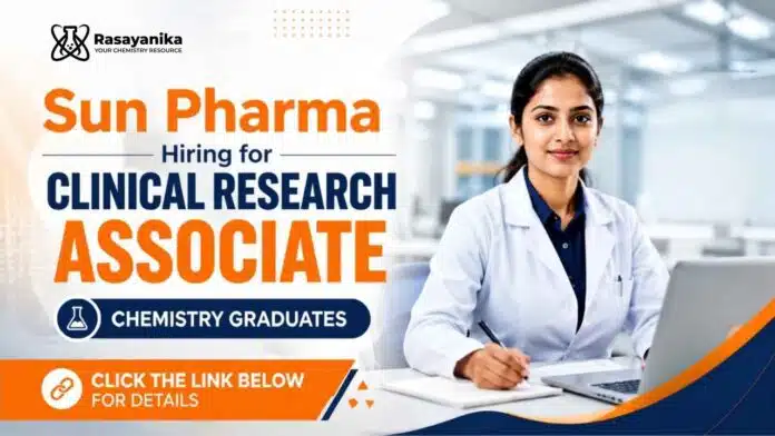 Sun Pharma Careers is hiring for Clinical Research Associate Jobs. Apply now for exciting Chemistry Jobs in Mumbai. Sun Pharma Careers is hiring for Clinical Research Associate Jobs. Apply now for exciting Chemistry Jobs in Mumbai.