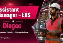 Diageo Hiring Chemical Sciences Graduates | Assistant Manager – EHS Chemical Sciences Jobs at Diageo | Assistant Manager - EHS