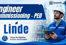 Chemical Engineering Job at Linde | PED Position Chemical Engineering Job at Linde | Engineer Commissioning - PED