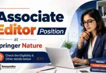 Springer Nature Hiring Associate Editor | Chemistry Graduates Apply Now PhD Chemistry Job at Springer Nature | Associate Editor Position