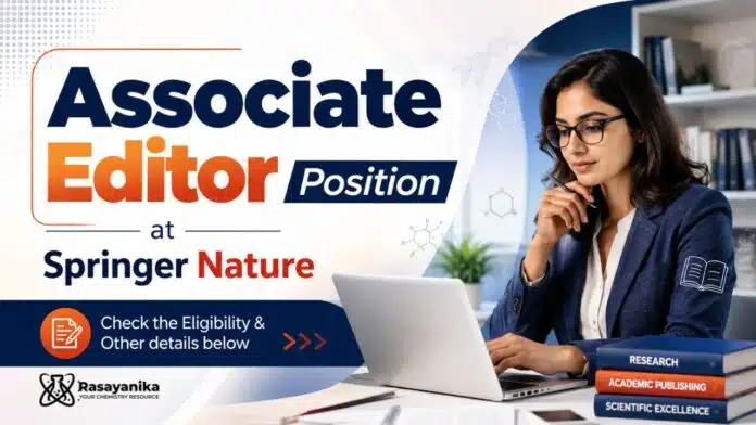 PhD Chemistry Job at Springer Nature | Associate Editor Position PhD Chemistry Job at Springer Nature | Associate Editor Position