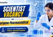 Walk-in Scientist Bengaluru at Aurigene Pharmaceutical Services MSc Chemistry Job at Aurigene | Scientist Role Vacancy