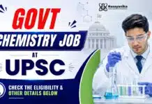 UPSC Recruitment 2026 for Chemistry Graduates | Junior Scientific Officer UPSC Recruitment: Junior Scientific Officer | Govt Chemistry Job