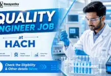 Chemical Engineering Jobs at Hach in Bangalore | Quality Engineer Role Quality Engineer Jobs at Hach | Chemical Engineering Job