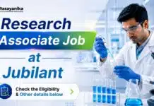 Jubilant is Hiring Chemistry Research Jobs | Apply Now Organic Chemistry Jobs at Jubilant | Research Associate Position