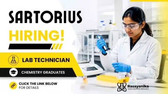 Lab Technician Jobs | Sartorius Careers hiring for Jobs in Bengaluru in the Product Development Department. Lab Technician Jobs | Sartorius Careers hiring for Jobs in Bengaluru in the Product Development Department.