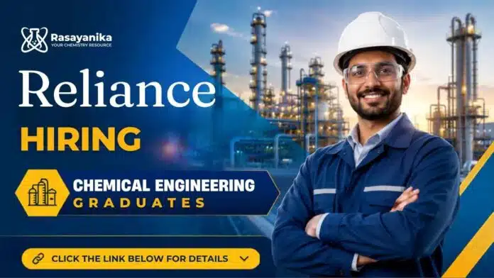 Chemical Engineering Jobs | Reliance Careers hiring Site Shift Officer for its Manufacturing facility in Indore. Chemical Engineering Jobs | Reliance Careers hiring Site Shift Officer for its Manufacturing facility in Indore.