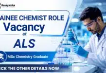 Trainee Chemist Vacancy at ALS | Chemistry Graduates Apply Now MSc Chemistry Job at ALS | Trainee Chemist Role