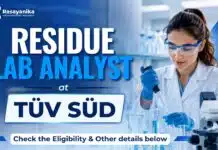 MSc Chemistry Job at TÜV SÜD | Apply for Residue Analyst Roles MSc Chemistry Job at TÜV SÜD | Residue Lab Analyst Jobs