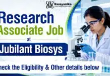 Research Job at Jubilant Biosys | Chemistry Graduates Attend the Walk-In Drive MSc Chemistry Job at Jubilant Biosys | Research Associate Jobs