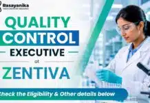 MSc Chemistry Job at Zentiva | Quality Control Executive MSc Chemistry Jobs at Zentiva | Quality Control Executive