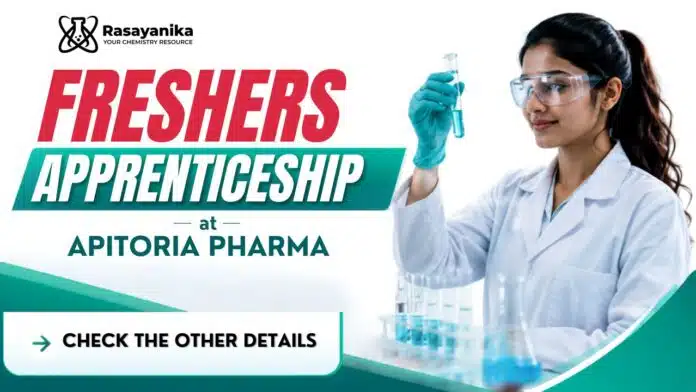 MSc Chemistry Freshers Jobs at Apitoria Pharma | Apply Now MSc Chemistry Freshers Jobs at Apitoria Pharma | Apply Now