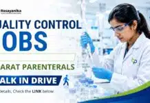 Quality Control Jobs at Bharat Parenterals | Apply Now Bharat Parenterals is hiring! Explore 6 Quality Control Jobs for B.Sc./M.Sc. Chemistry candidates. Apply now.