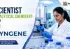 Scientist job at Syngene | Jobs in Bengaluru Syngene Analytical Chemistry Jobs: Entry-level Scientist role in Bengaluru for M.Sc Chemistry graduates. Apply now by 24 August 2026.