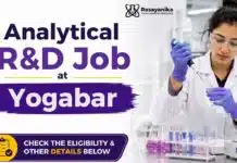 Yogabar Hiring Chemistry Graduates | Apply for R&D Jobs MSc Chemistry Job at Yoga Bar | R&D Analytical Job