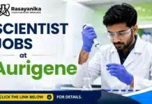 Scientist Jobs at Aurigene | Medicinal Chemistry Jobs Apply Now Apply for Scientist Jobs at Aurigene. Explore Medicinal Chemistry Jobs for M.Sc./Ph.D. Organic Chemistry professionals. Apply now.
