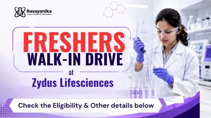 MSc Chemistry Freshers Jobs at Zydus | Apply Now MSc Chemistry Freshers Jobs at Zydus | Apply Now