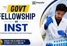Govt Research Fellowship at INST | Earn up to ₹42,920/- pm Govt Research Fellowship at INST Mohali | Apply Now