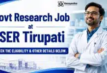 Govt Chemistry Research Job at IISER | Earn Up to Rs 58,000/- + HRA Govt Research Job at IISER Tirupati | Chemistry Graduates Apply Now