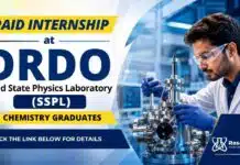Paid DRDO Apprentice Recruitment for Chemistry Graduates | Apply Now DRDO Apprentice 2026 notification for Graduate, Diploma and ITI candidates including Chemical Engineering disciplines
