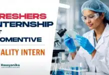 Freshers Internship Opportunity at Momentive | Quality Intern Position Quality Intern Position at Momentive in Bengaluru