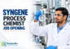 Process Chemist Job at Syngene Bangalore | Apply Now Process Chemist Job at Syngene Bangalore | Apply Now