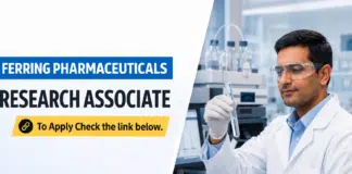 Research Associate Job at Ferring | Chemistry Graduates Apply Now MSc Chemistry Job at Ferring | Research Associate Job