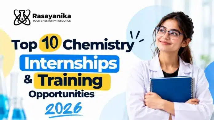 Explore the top chemistry internship, research, apprenticeship and training opportunities available in 2026. Explore the top chemistry internship, research, apprenticeship and training opportunities available in 2026.