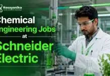 Chemical Engineering Jobs at Schneider Electric | R&D Role Apply Now Chemical Engineering Jobs at Schneider Electric for BTech, BE, MTech & ME candidates. Apply for the Ahmednagar R&D role.