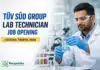 Lab Technician Position at TUV SUD | Apply Now Technician – Lab Position at TÜV SÜD Group