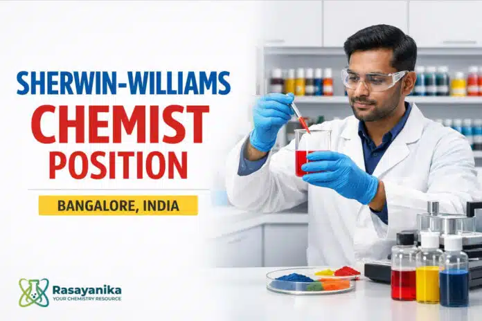 Sherwin-Williams Hiring for Chemist Role | Apply Now Sherwin-Williams Hiring for Chemist Role | Apply Now