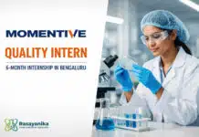 Freshers Internship Opportunity at Momentive | Quality Intern Position Internship Opportunity at Momentive | Apply Now