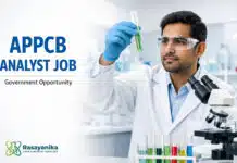 Analyst Job at APPCB | Chemistry Graduates Earn upto: ₹1.37 Lakh Pay Scale! Analyst Job at appcb | Govt job