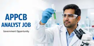 Analyst Job at APPCB | Chemistry Graduates Earn upto: ₹1.37 Lakh Pay Scale! Analyst Job at appcb | Govt job