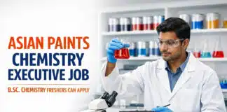 Freshers Chemistry Job at Asian Paints | Apply Now for Executive Role Freshers Chemistry Job at Asian Paints | Apply Now for Executive Role