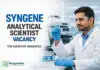 Scientist Vacancy at Syngene | Chemistry Graduates Apply Now Scientist Vacancy at Syngene | Chemistry Graduates Apply Now
