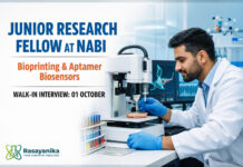 Govt Research Fellowship at NABI | Bioprinting / Aptamer Biosensor Chemistry Junior Research Fellow at NABI | Bioprinting / Aptamer Biosensor Chemistry | Walk-in 01 Oct | Earn Rs 37,000/- + HRA