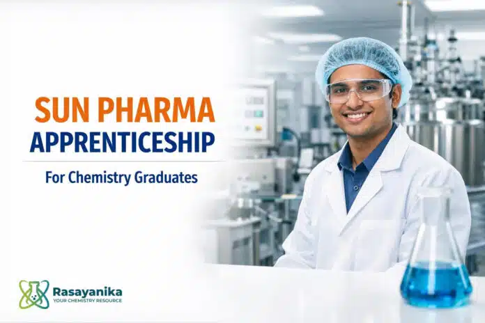 Freshers Job at Sun Pharma | Apprenticeship – Chemistry Graduate Eligible Freshers Job at Sun Pharma | Apprenticeship – Chemistry Graduate Eligible