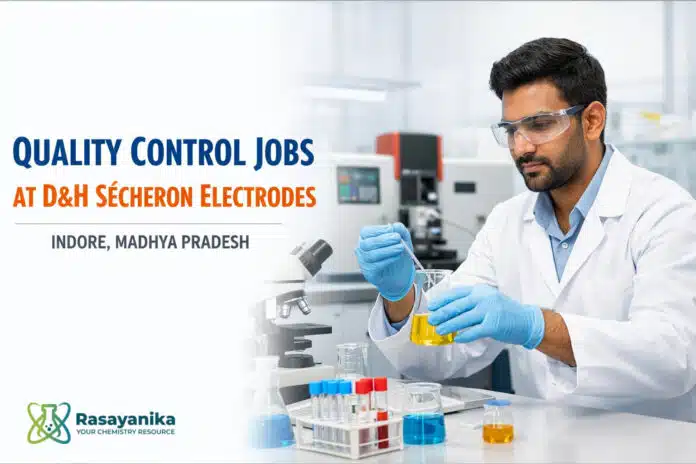 Quality Control Jobs at D&H Sécheron Electrodes Quality Control Jobs at D&H Sécheron Electrodes