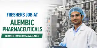 Freshers Chemistry Job at Alembic | Walk-In Drive Freshers Job at Alembic