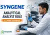 Syngene Hiring Chemistry Graduates | Analytical Analyst Role Syngene Hiring Chemistry Graduates | Analytical Analyst Role