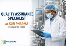 Quality Assurance Specialist at Sun Pharma | Jobs in Bengaluru Quality Assurance Specialist at Sun Pharma in Bengaluru