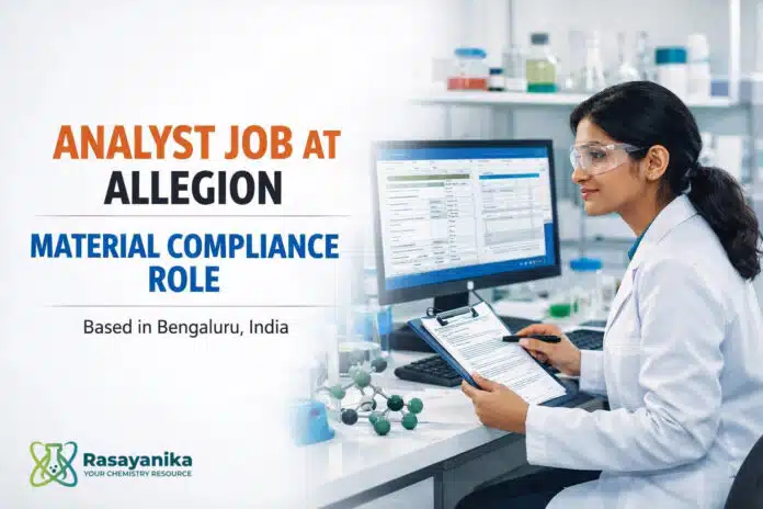 Analyst Job at Allegion | Material Compliance Role Analyst Job at Allegion | Material Compliance Role